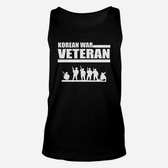 Korean War Veteran T Shirt Veteran's Day Memorial Day Gift Unisex Tank Top | Crazezy