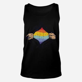 Lgbt Q Pride Parade Apparel Rainbow Flag Gay Lesbian Csd Unisex Tank Top | Crazezy UK