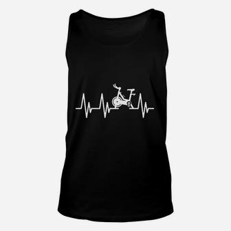 Love Spin Heartbeat Funny Gym Workout Fitness Unisex Tank Top | Crazezy