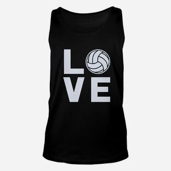Love Volleyball Gift For Volleyball Fans Unisex Tank Top | Crazezy