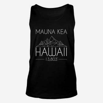 Mauna Kea Hawaii Mountains Outdoors Minimalist Hiking Tee Unisex Tank Top | Crazezy AU