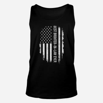 Mens Best Brother-In-Law Ever Vintage Us American Flag Unisex Tank Top | Crazezy