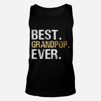 Mens Best Grandpop Graphic Gift From Granddaughter Grandson Unisex Tank Top | Crazezy AU