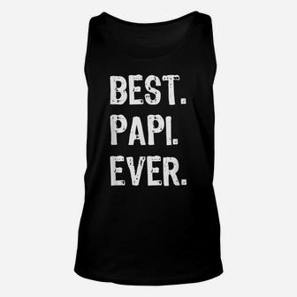 Mens Best Papi Ever Gift Father's Day Funny Christmas Unisex Tank Top | Crazezy
