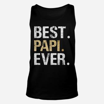 Mens Best Papi Graphic Papi Gift From Granddaughter Grandson Unisex Tank Top | Crazezy UK
