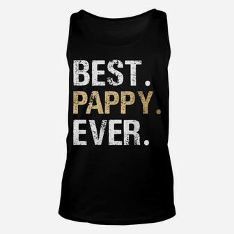 Mens Best Pappy Graphic Pappy Gift From Granddaughter Grandson Unisex Tank Top | Crazezy