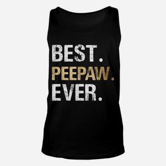 Mens Best Peepaw Graphic Peepaw Gift From Granddaughter Grandson Unisex Tank Top | Crazezy UK