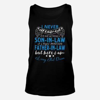Mens Birthday Gift From Father-In-Law To Son-In-Law Unisex Tank Top | Crazezy CA