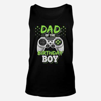 Mens Dad Of The Birthday Boy Matching Video Gamer Birthday Party Unisex Tank Top | Crazezy CA