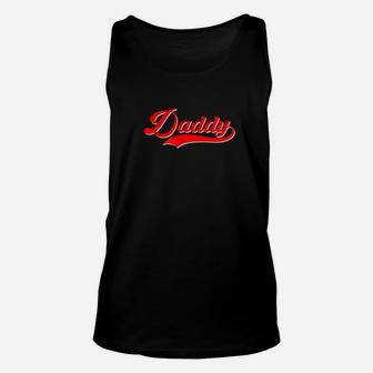 Mens Daddy Classic Baseball Fathers Day Dad Men Gift Unisex Tank Top | Crazezy