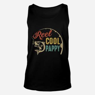Mens Father's Day Gifts Shirt Vintage Fishing Reel Cool Pappy T-shirt Unisex Tank Top | Crazezy
