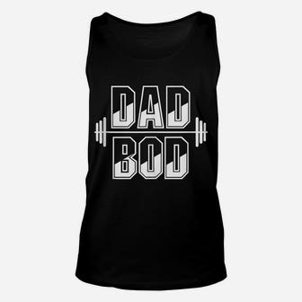 Mens Funny Dad Bod Gym Fathers Day Gift Workout Unisex Tank Top | Crazezy