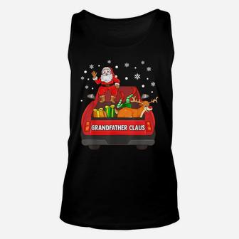 Mens Grandfather Claus Shirt Red Truck Santa Reindeer Elf Unisex Tank Top | Crazezy AU