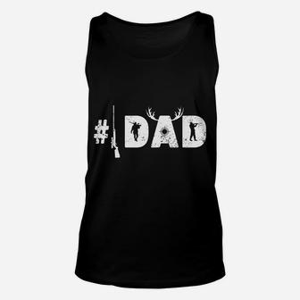 Mens Number One Best Hunting Dad Deer Hunter Father's Day Gift Unisex Tank Top | Crazezy