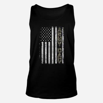 Mens Proud Army Dad T Shirt United States Usa Flag Father Gift Unisex Tank Top | Crazezy