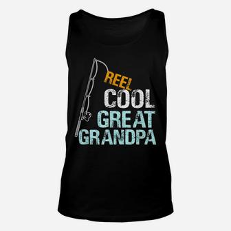 Mens Reel Cool Great Grandpa Gift From Granddaughter Grandson Unisex Tank Top | Crazezy CA