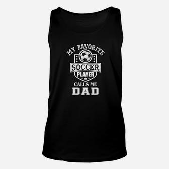 Mens Soccer Dad Shirt Fathers Day Gift Premium Unisex Tank Top | Crazezy