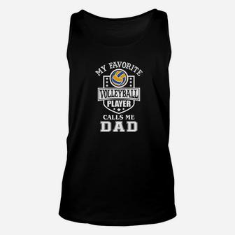 Mens Volleyball Dad Shirt Fathers Day Gift Premium Unisex Tank Top | Crazezy