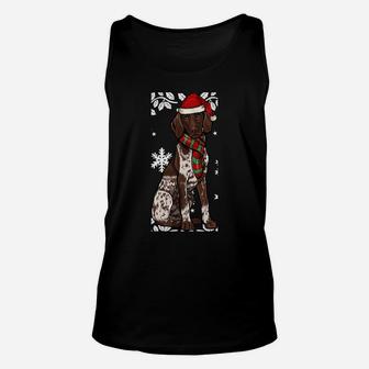 Merry Christmas Ornament German Shorthaired Pointer Xmas Unisex Tank Top | Crazezy UK