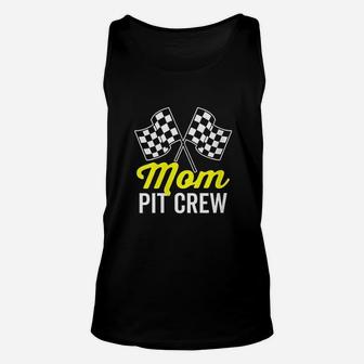 Mom Pit Crew For Racing Party Costume Unisex Tank Top | Crazezy