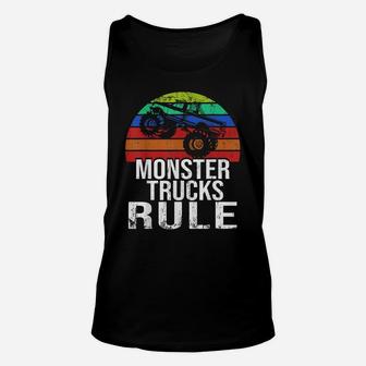 Monster Trucks Rule Monster Truck Jam Unisex Tank Top | Crazezy