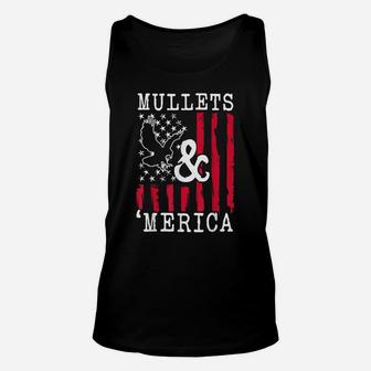 Mullet Shirt Usa Eagle Mullet Merica Vintage American Flag Unisex Tank Top | Crazezy