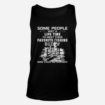 My Favorite Fishing Buddy Calls Me Uncle - Fish T-shirt Black Youth Unisex Tank Top | Crazezy