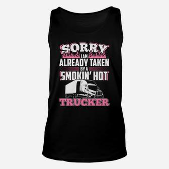 My Husband Is A Truck Driver- Womens Gift- Trucker Wife Unisex Tank Top | Crazezy CA