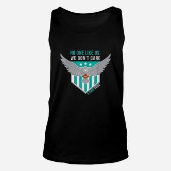 No One Like Us We Dont Care Bird Gang Football Unisex Tank Top | Crazezy