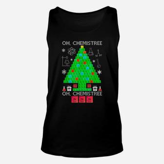 Oh Chemist Tree Chemistree Funny Science Chemistry Christmas Unisex Tank Top | Crazezy DE