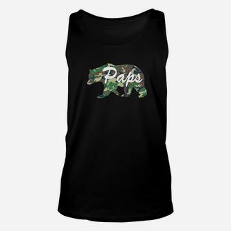 Paps Bearfunny Camping Summer Fathers Day Unisex Tank Top | Crazezy CA