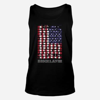 Patriotic Bricklayer Flag T Shirt Unisex Tank Top | Crazezy UK
