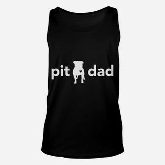Pitbull Dad Funny T-Shirt For Pit Bull Lovers And Owners Unisex Tank Top | Crazezy DE
