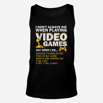 Playing Video Games Gamer Shirt Funny Gaming Console Gamer Unisex Tank Top | Crazezy CA