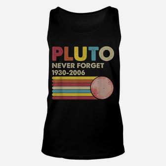 Pluto Never Forget 1930 - 2006 Vintage Funny Lover Gift Unisex Tank Top | Crazezy AU