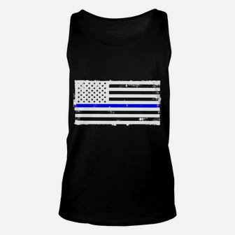 Proud Deputy Sheriff Grandfather Grandpa Granddad Usa Flag Sweatshirt Unisex Tank Top | Crazezy