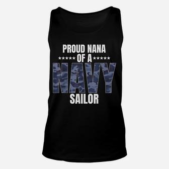Proud Nana Of A Navy Sailor Veteran Day Unisex Tank Top | Crazezy AU