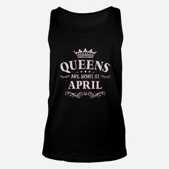 Queens Are Born In April Women Football Jersey Unisex Tank Top | Crazezy