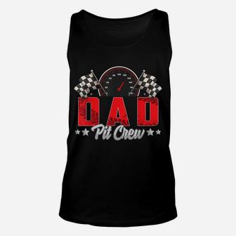 Race Car Birthday Party Racing Family Dad Pit Crew Unisex Tank Top | Crazezy
