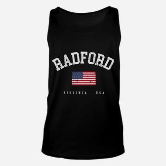 Radford Va Retro American Flag Usa City Name Sweatshirt Unisex Tank Top | Crazezy AU