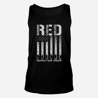 Red Friday Military Shirt Veteran Remember Everyone Deployed Unisex Tank Top | Crazezy AU