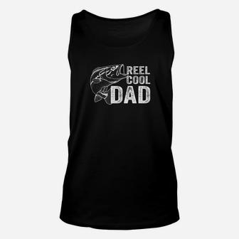 Reel Cool Dad Fishing Shirt Fathers Day Gift Fisherman Fish Premium Unisex Tank Top | Crazezy