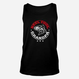 Reel Cool Grandpa Fishing Fathers Day Gift Premium Unisex Tank Top | Crazezy