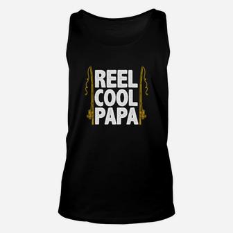 Reel Cool Papa Funny Fishing Shirt For Men Unisex Tank Top | Crazezy