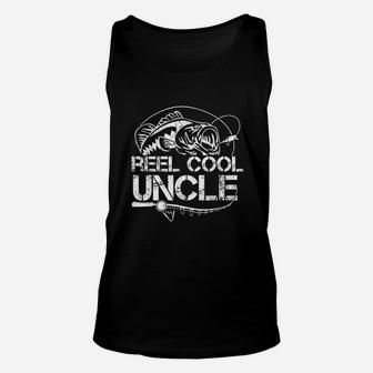 Reel Cool Uncle Fishing Daddy Fathers Day Dad Gifts For Men Unisex Tank Top | Crazezy