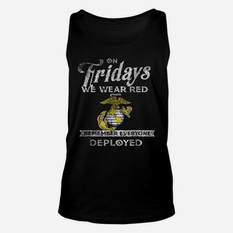 Remember Everyone Veteran Deployed Red Friday Tee Unisex Tank Top | Crazezy DE