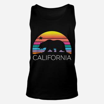 Retro California Surf Vintage Beach Cali 80S Venice Palm Sun Unisex Tank Top | Crazezy