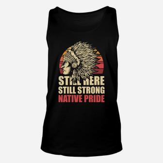 Retro Native Pride Indian Indigenous Native American Unisex Tank Top | Crazezy