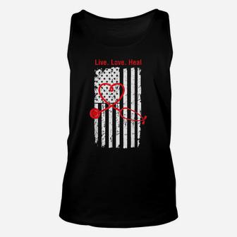 Rn Lvn Cna Nurse Us American Flag Cool Nursing Graduate Gift Unisex Tank Top | Crazezy