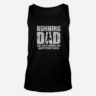 Running Dad Marathon Race Sport Daddy Distressed Shirt Unisex Tank Top | Crazezy AU